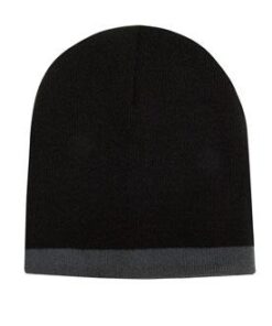 Roll Down Two Tone Acrylic Beanie