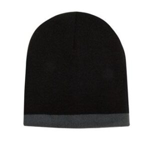 Roll Down Two Tone Acrylic Beanie