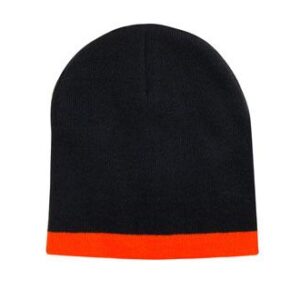 Roll Down Two Tone Acrylic Beanie