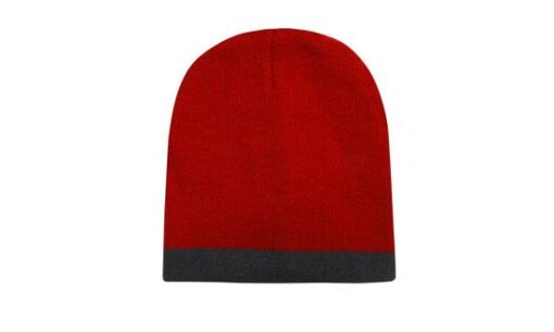 Roll Down Two Tone Acrylic Beanie