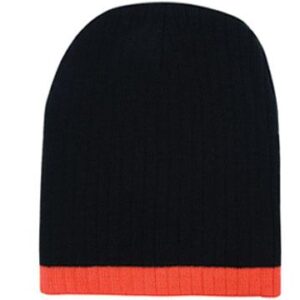 Two Tone Cable Knit Beanie