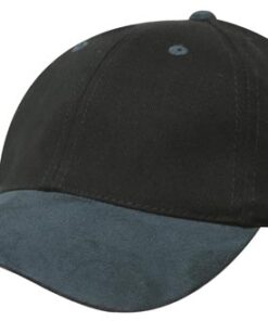 Brushed Heavy Cotton Cap with Suede Peak