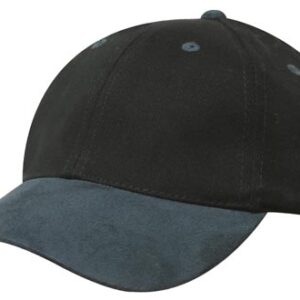 Brushed Heavy Cotton Cap with Suede Peak