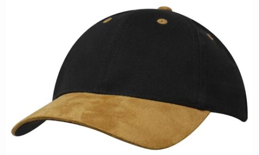 Brushed Heavy Cotton Cap with Suede Peak