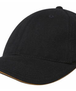 Brushed Heavy Cotton Cap with Sandwich Trim