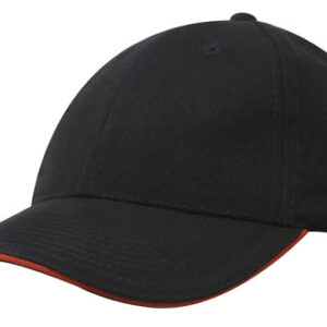 Brushed Heavy Cotton Cap with Sandwich Trim