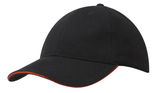 Brushed Heavy Cotton Cap with Sandwich Trim