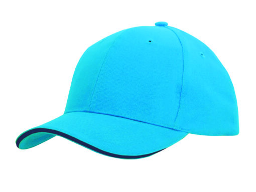 Brushed Heavy Cotton Cap with Sandwich Trim