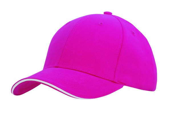 Brushed Heavy Cotton Cap with Sandwich Trim