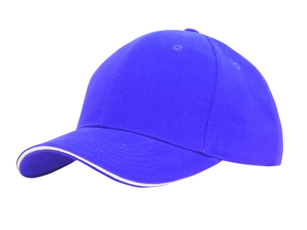 Brushed Heavy Cotton Cap with Sandwich Trim