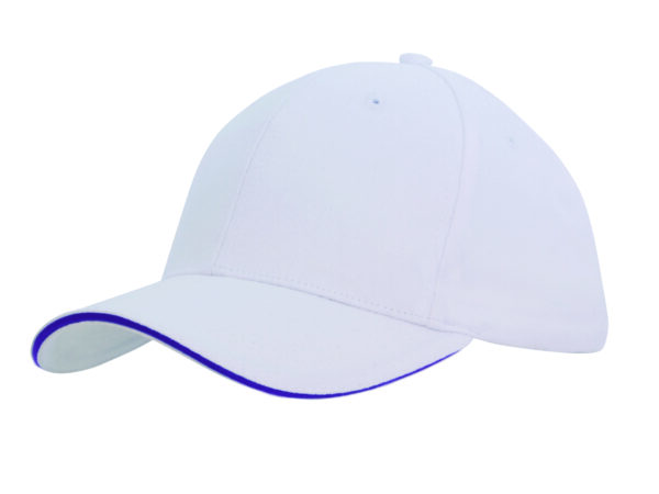 Brushed Heavy Cotton Cap with Sandwich Trim