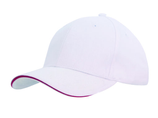 Brushed Heavy Cotton Cap with Sandwich Trim