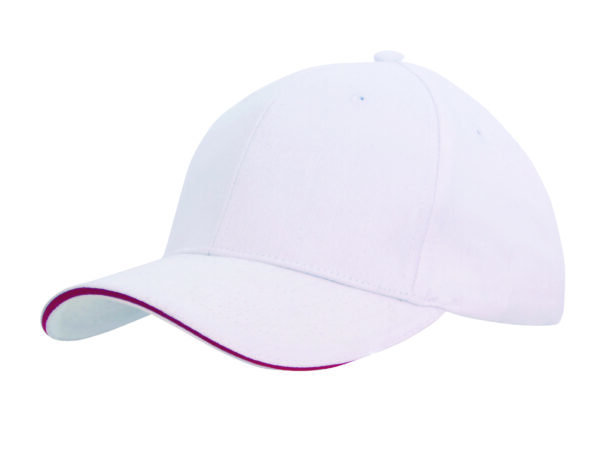 Brushed Heavy Cotton Cap with Sandwich Trim