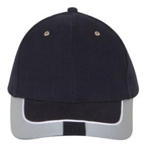 Brushed Heavy Cotton Cap with Reflective Trim & Tab on Peak