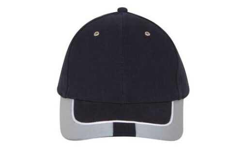 Brushed Heavy Cotton Cap with Reflective Trim & Tab on Peak