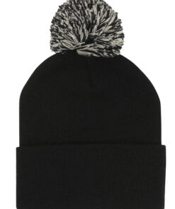 Acrylic Beanie with Pom Pom