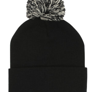 Acrylic Beanie with Pom Pom