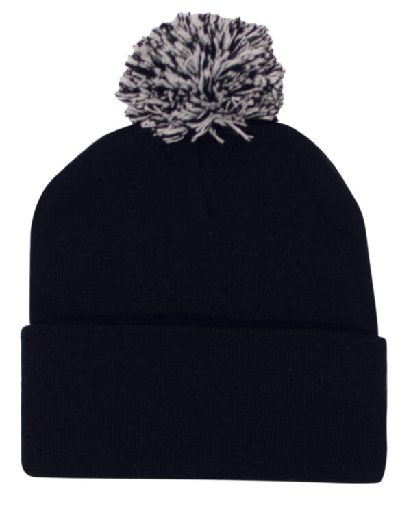 Acrylic Beanie with Pom Pom