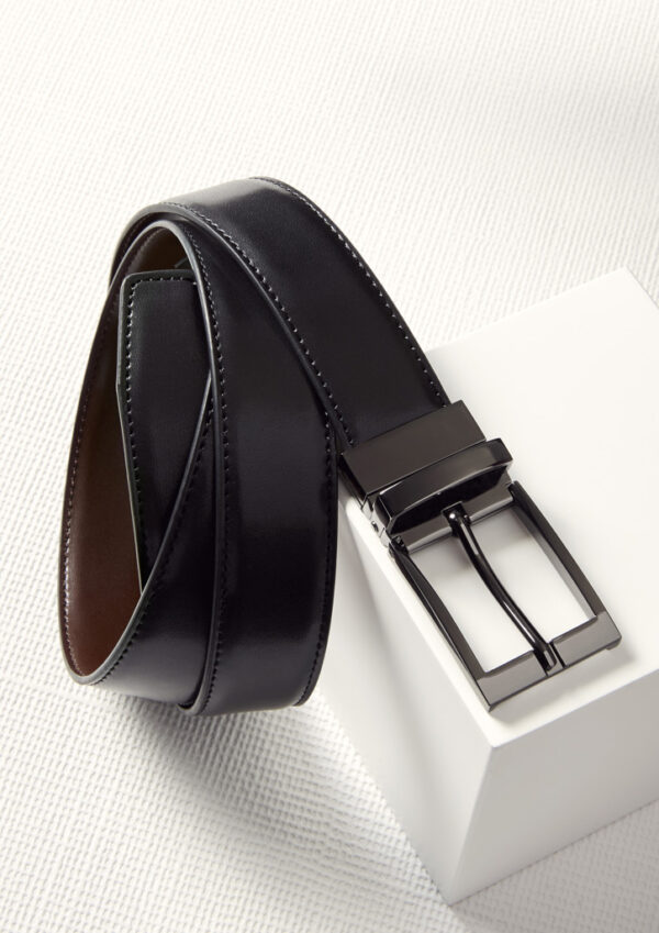 Mens Leather Reversible Belt