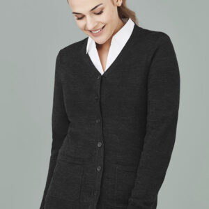 Womens Button Front Knit Cardigan