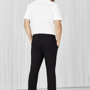 Mens Comfort Waist Flat Front Pant