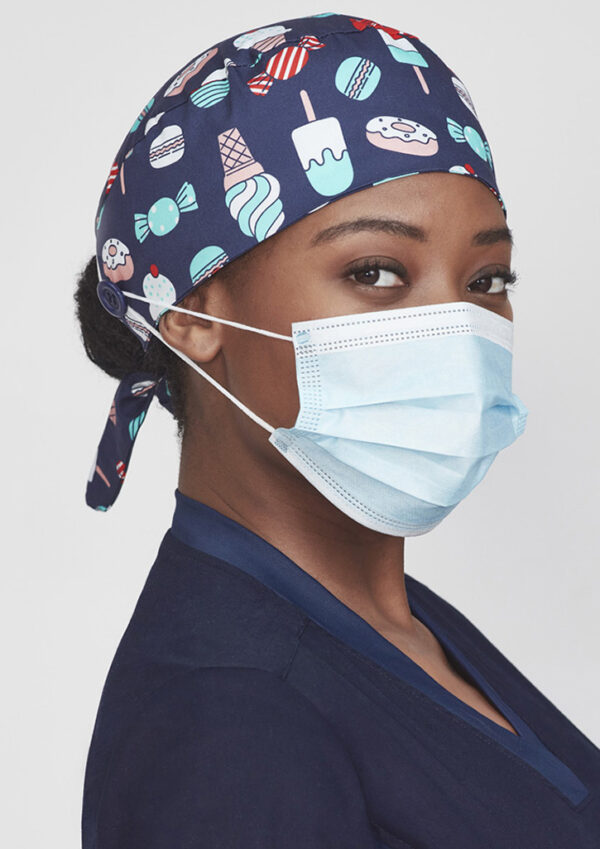 Unisex Printed Scrub Cap