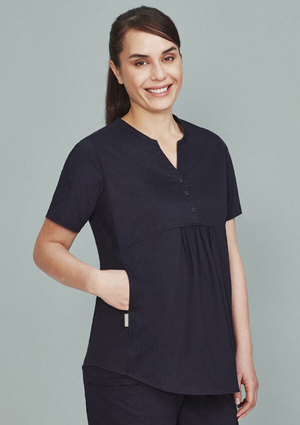 Womens Rose Tunic Scrub Top