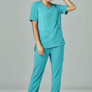 Womens Avery Round Neck Scrub Top