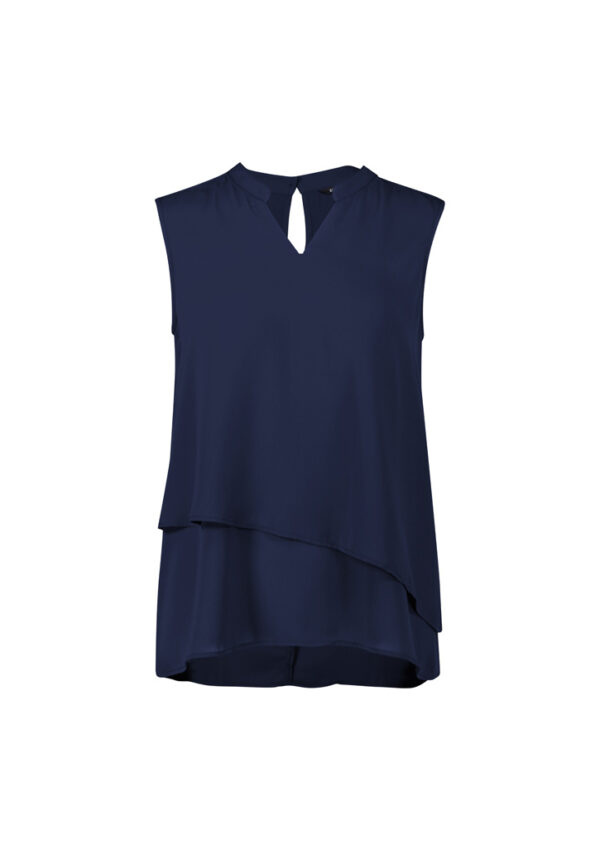 Womens Seville Sleeveless Layered Blouse