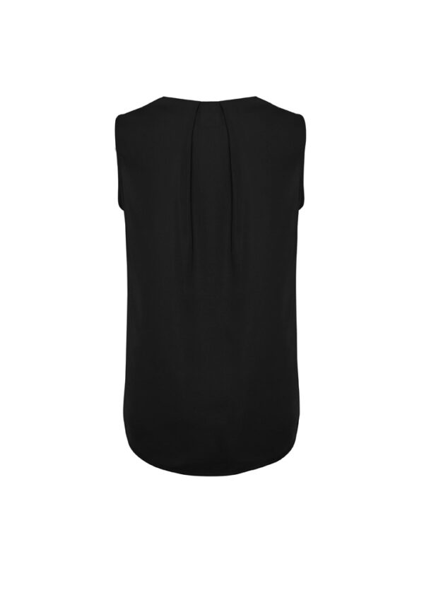 Womens Estelle Sleeveless Pleat Detail Blouse