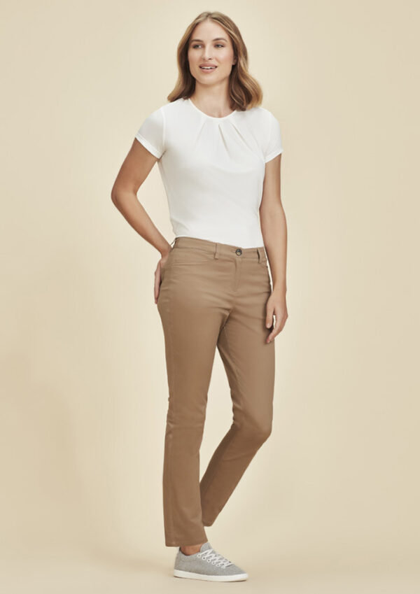 Womens Slim Leg Stretch Chino Pant