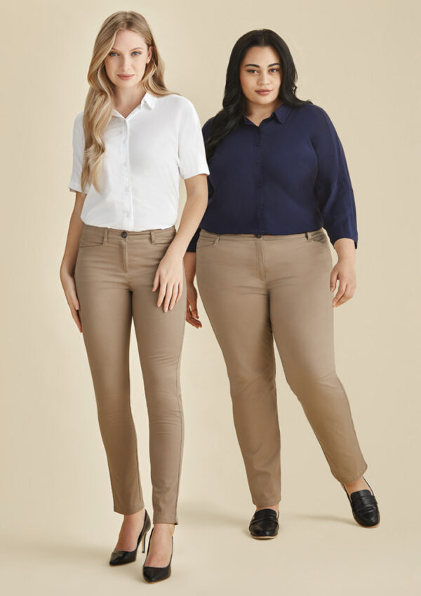 Womens Slim Leg Stretch Chino Pant