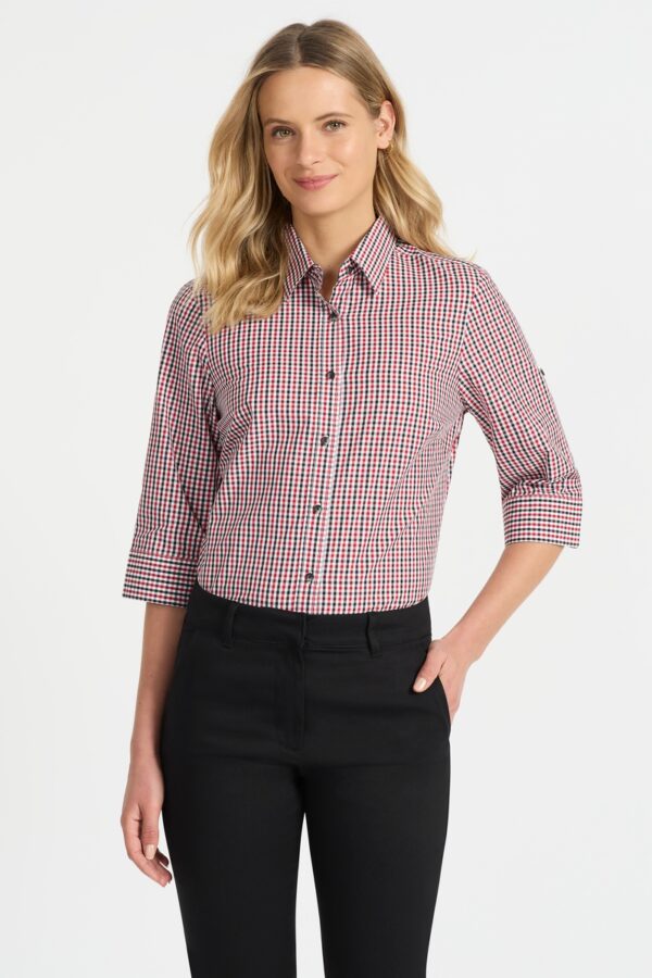 Ladies Hudson 3/4 Sleeve Shirt