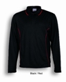 BOCINI Stitch Feature Essentials-Unisex Adults Long Sleeve Polo CP0912