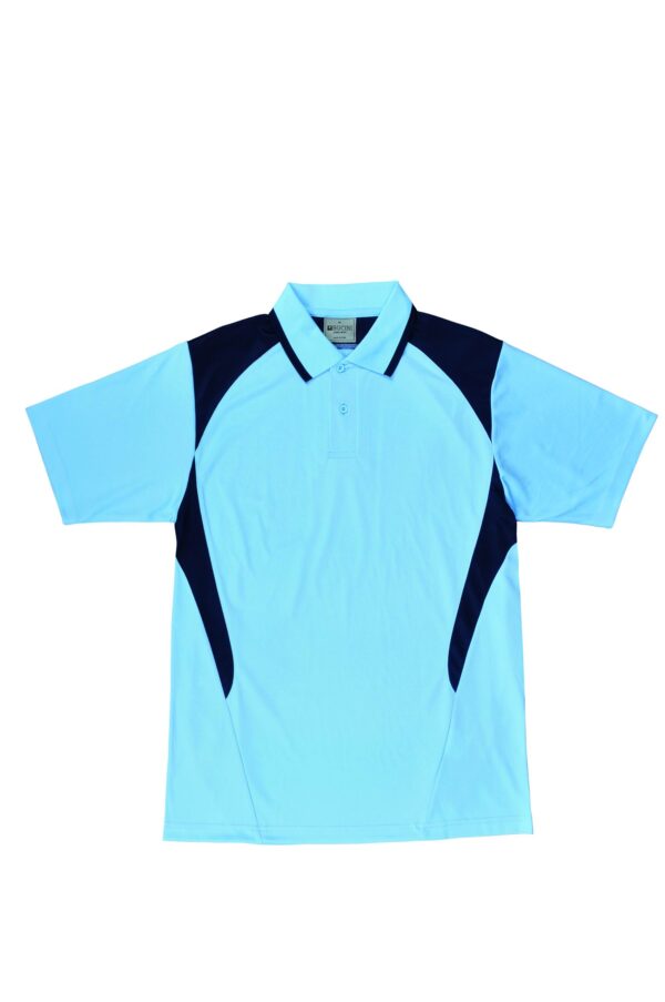 BOCINI Kids Honey Comb Contrast Panel Polo CP1216