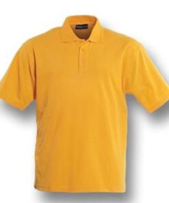 BOCINI Plain Colour Poly Face Cotton Backing Short Sleeve Polo CP1601