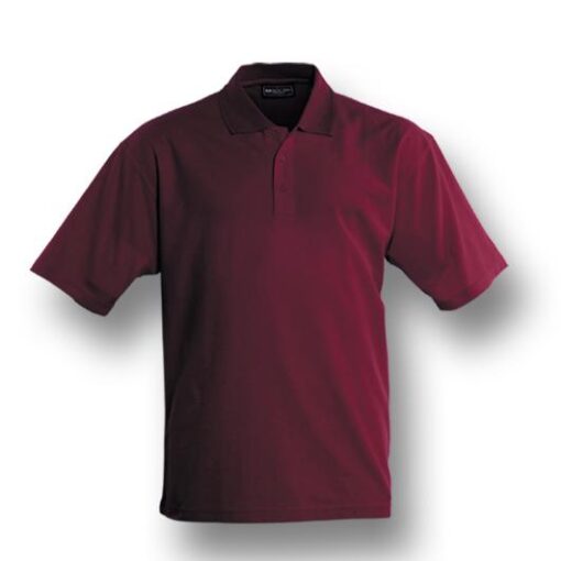 BOCINI Plain Colour Poly Face Cotton Backing Short Sleeve Polo CP1601