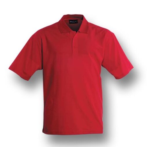 BOCINI Plain Colour Poly Face Cotton Backing Short Sleeve Polo CP1601