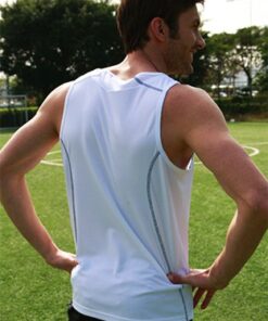 BOCINI Stitch Feature Essentials-Mens Stitch Singlet CT0926