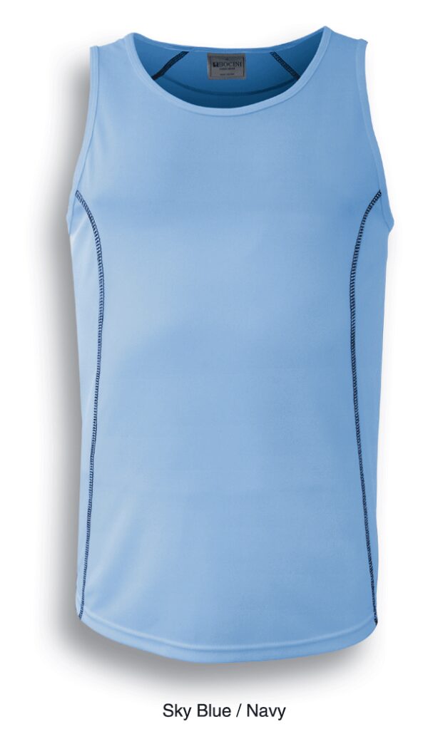 BOCINI Stitch Feature Essentials-Mens Stitch Singlet CT0926