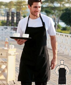 BOCINI Cotton Drill Full Bib Apron - With Pocket WA0396