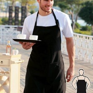 BOCINI Cotton Drill Full Bib Apron - With Pocket WA0396