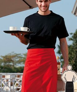 BOCINI Polyester Drill Three Quarter Apron-With Pocket WA0630