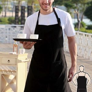 BOCINI Polyester Drill Full Bib Apron - No Pocket WA0644