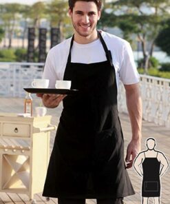 BOCINI Polyester Drill Full Bib Apron - With Pocket WA0677