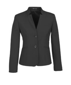 Womens Comfort Wool Stretch Short Jacket with Reverse Lapel