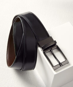 Mens Leather Reversible Belt