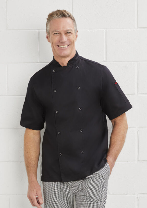 Mens Zest Short Sleeve Chef Jacket