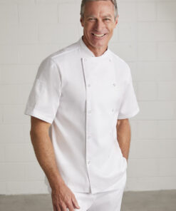 Mens Zest Short Sleeve Chef Jacket