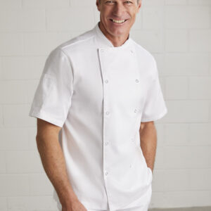 Mens Zest Short Sleeve Chef Jacket